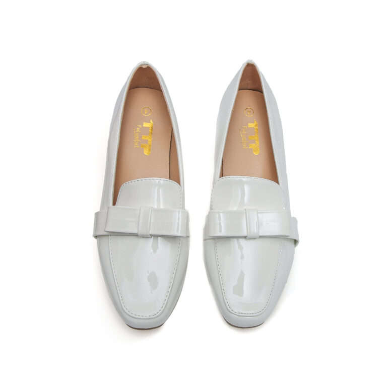 TTP Square Toe Patent Loafers with Ribbon Decor JSF9-1