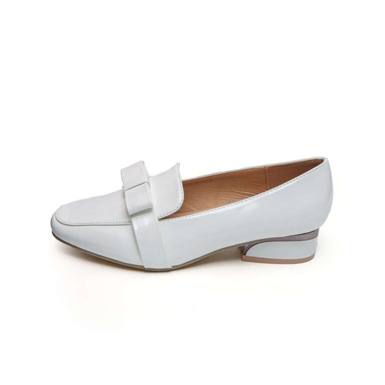 TTP Square Toe Patent Loafers with Ribbon Decor JSF9-1