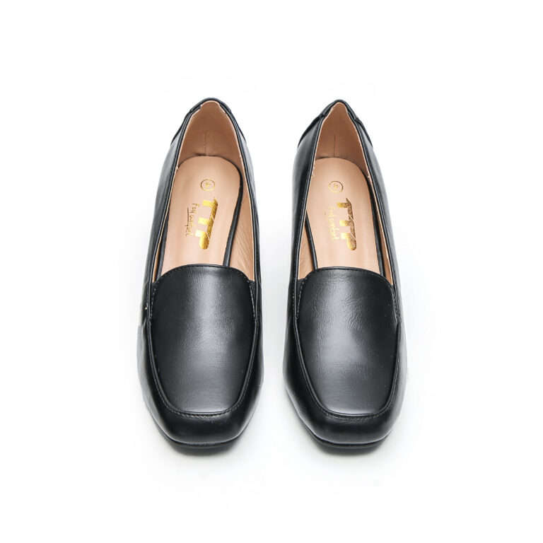 TTP Block Heel Square Toe High Heels JSF17
