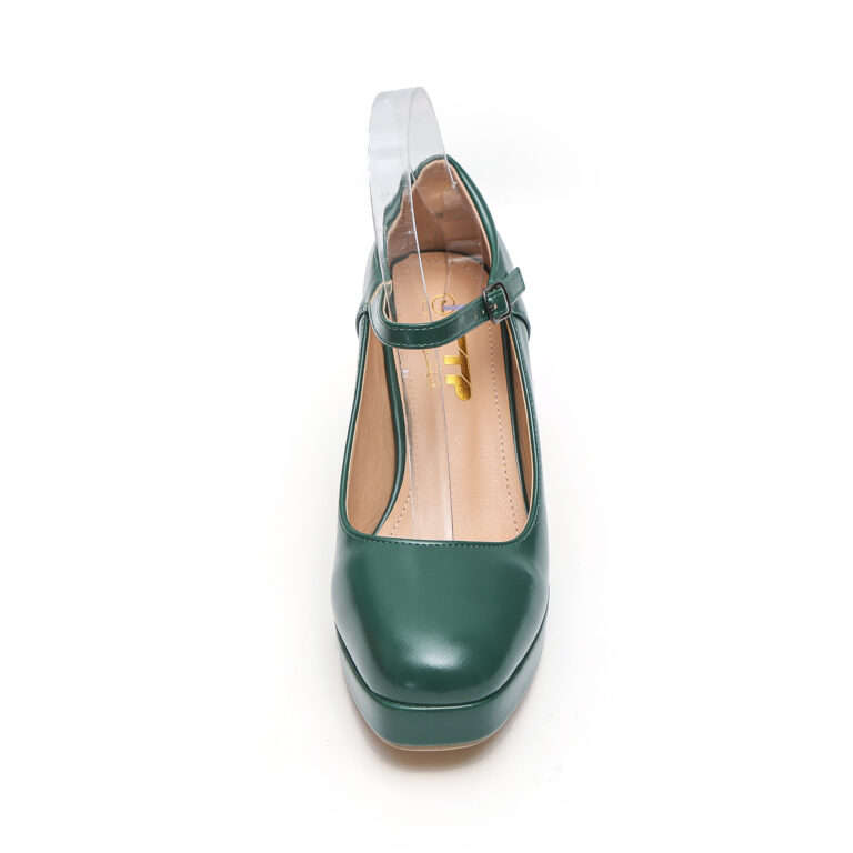 TTP Classic Block Heel Plarform High Heels with Ankle Strap JSF11