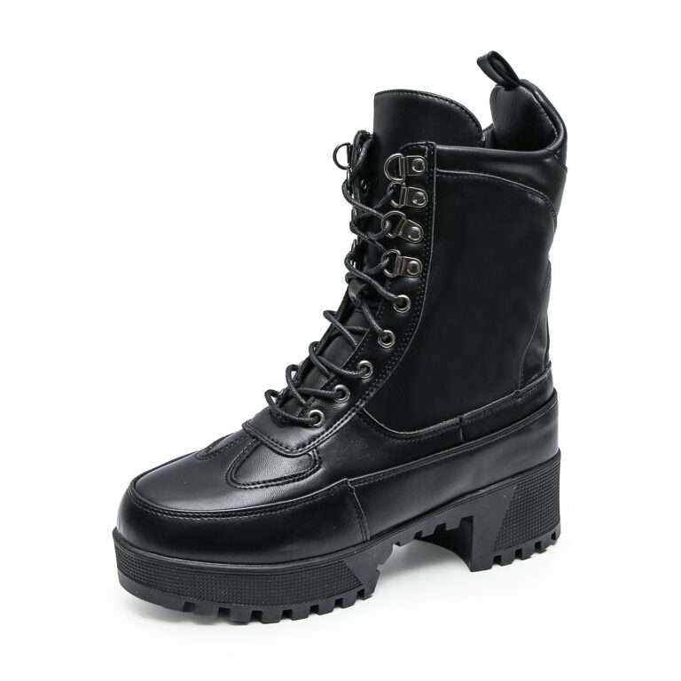 TTP Sleek Platform Lace-up Ankle Boots XB502