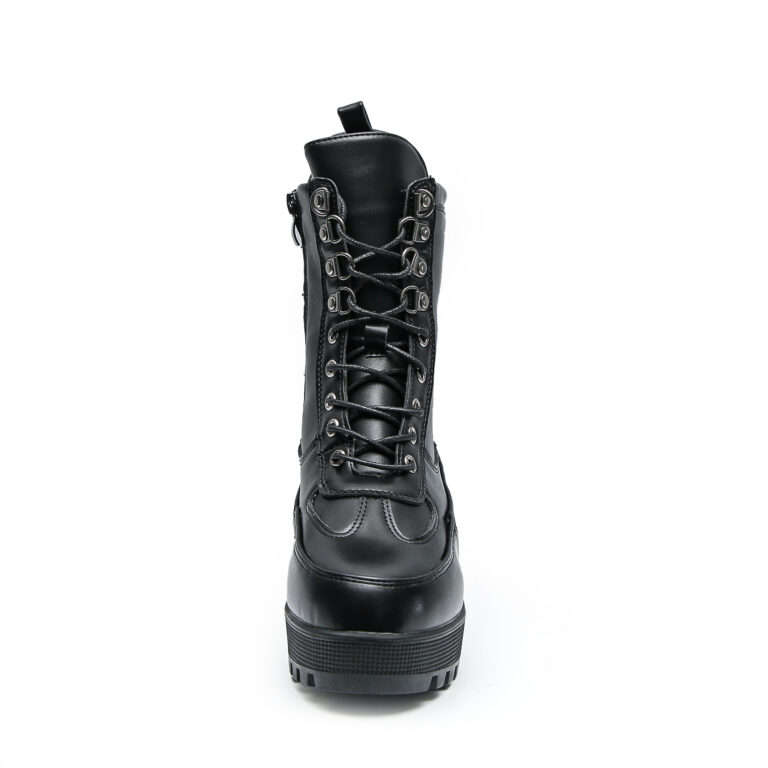 TTP Sleek Platform Lace-up Ankle Boots XB502