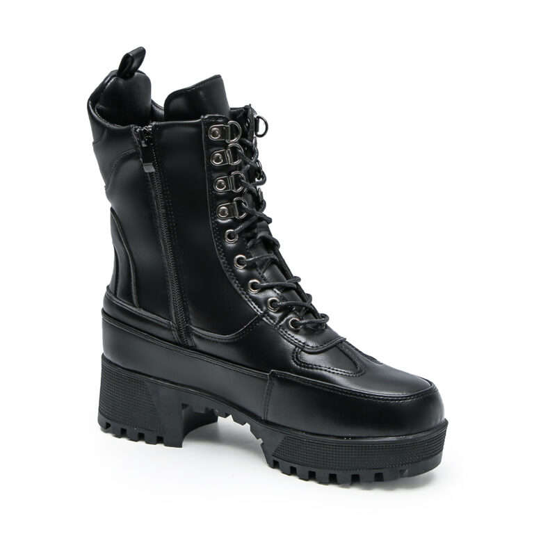 TTP Sleek Platform Lace-up Ankle Boots XB502