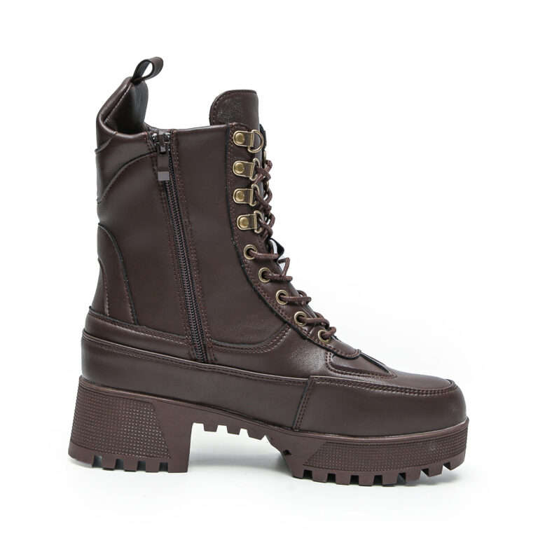 TTP Sleek Platform Lace-up Ankle Boots XB502