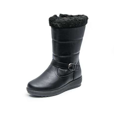 TTP Lady Classic Polar Boot with Side Zipper and Ankle Strap Decor XB8503