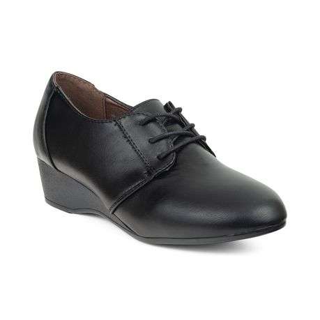 TTP Classic Ladies Lace-Up Wedge Heel Courts 182-8