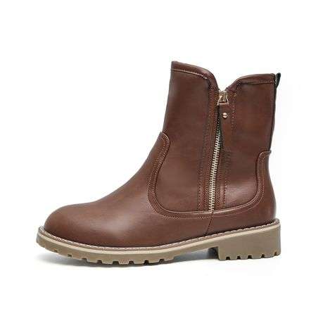 TTP Fashion Lady's Dual Side Zipper Ankle Boot XB501