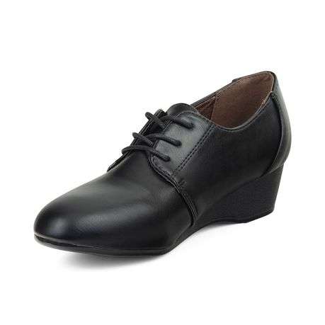 TTP Classic Ladies Lace-Up Wedge Heel Courts 182-8
