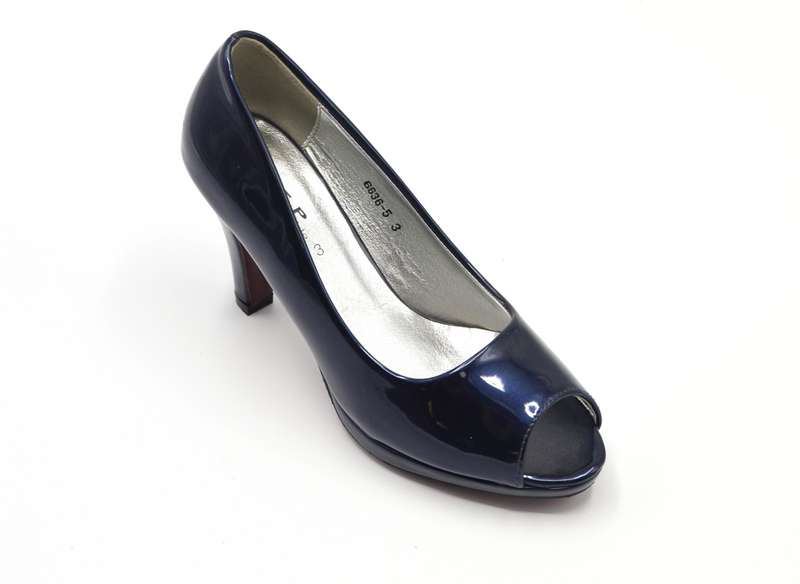 TTP Ladies Glossy Peep Toe Platform High Heel