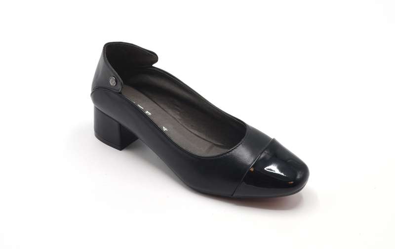 TTP Ladies Block Heel Court Shoe