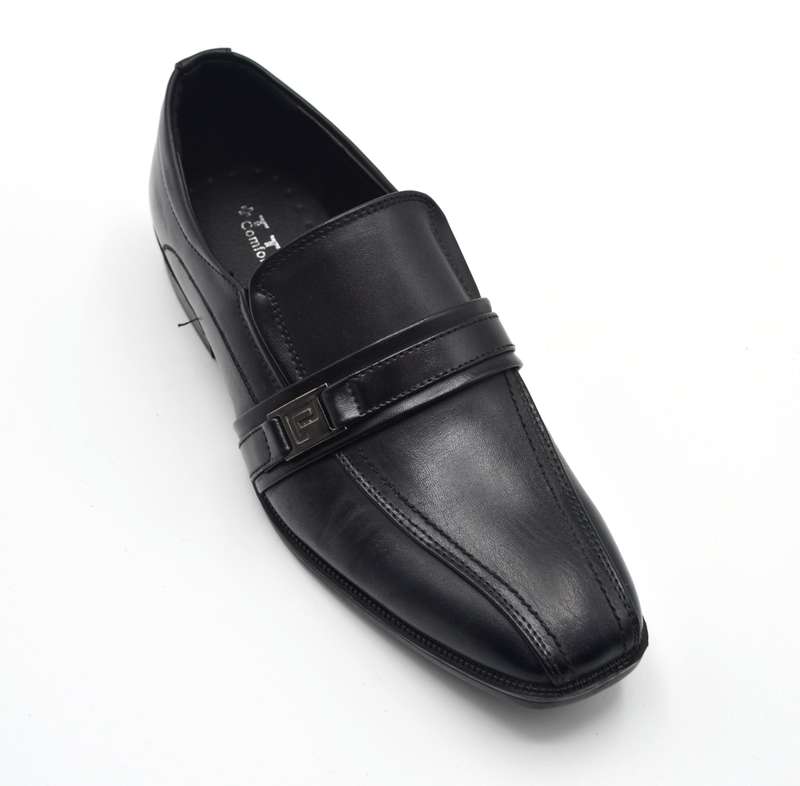 TTP Men's Classic Swirl Toe Dress Shoe with Side Goring