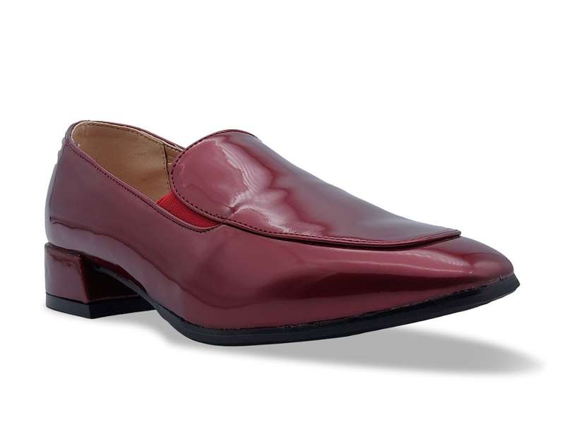 TTP Women's High Gloss Slip-on Low Heels 8601-5