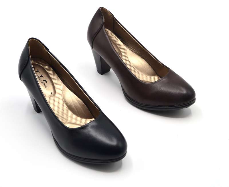 TTP Medium Heel Classic Round Toe Courts