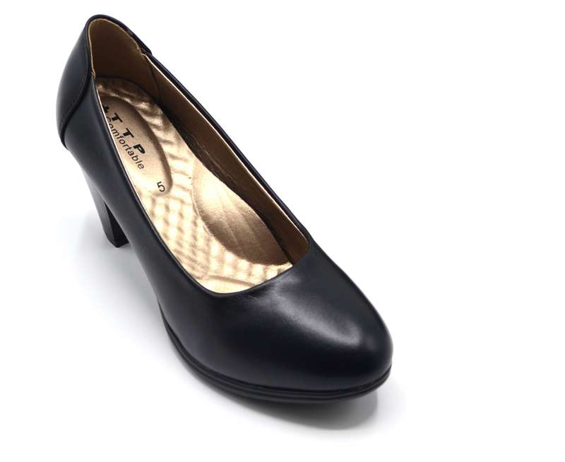 TTP Medium Heel Classic Round Toe Courts