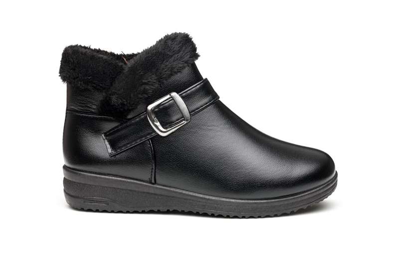 TTP Women's Winter PU Ankle Boots with buckle decor XB210403
