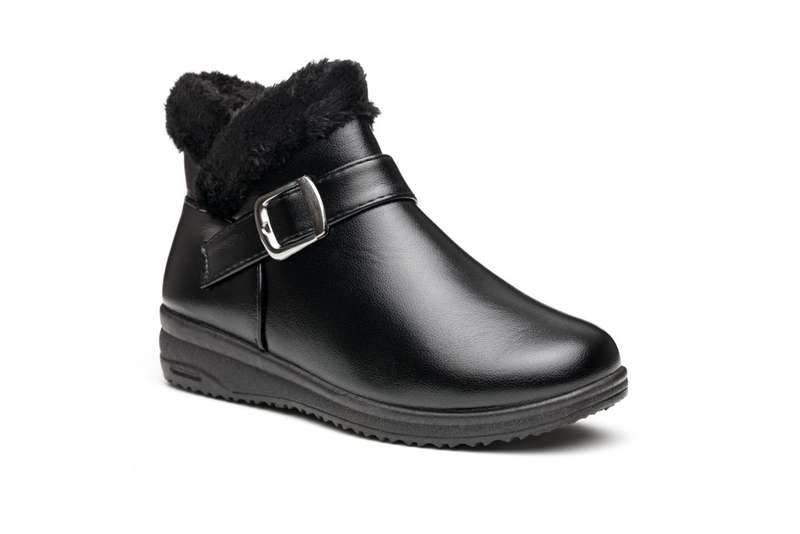 TTP Women's Winter PU Ankle Boots with buckle decor XB210403