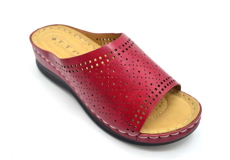 TTP Ladies Comfortable Slip-On Sandals with Cut Out Detail CY18816-2A