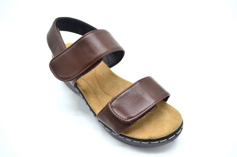 TTP Ladies Comfortable Dual Hook & Loop Strap Sandals CY1512