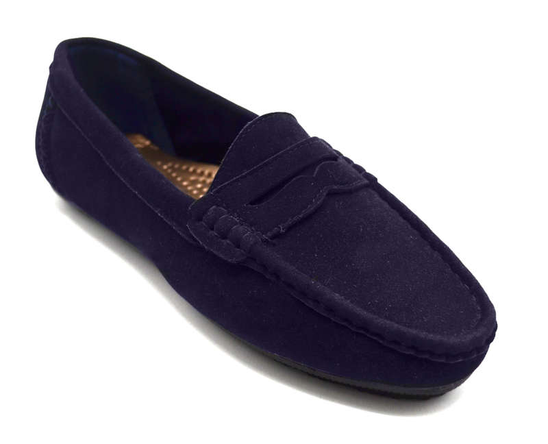 TTP Women's Suede Moccasin with Cut Out Detailed Decor on Vamp