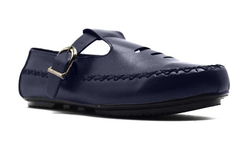 TTP Men's Buckle Moccasin with Cut out Details on Vamp