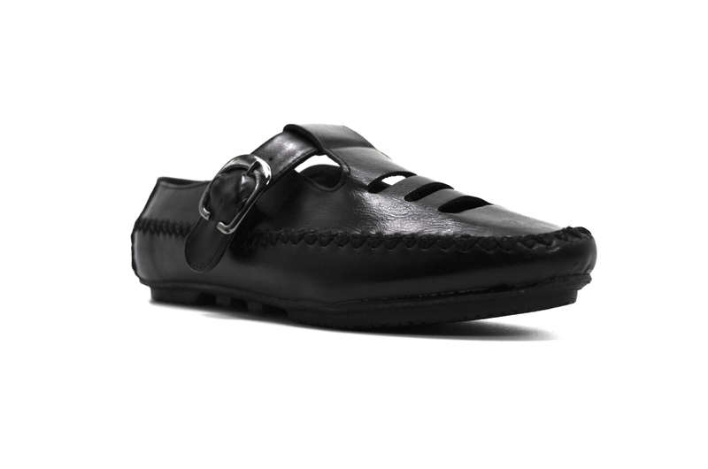 TTP Women's Buckle Moccasin with Cut out Details on Vamp