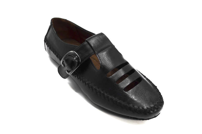 TTP Women's Buckle Moccasin with Cut out Details on Vamp