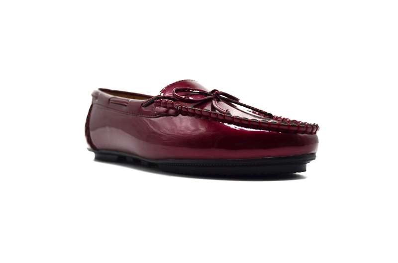 TTP Women's High Gloss Moccasin with Bow Decor on Vamp 101052-LL