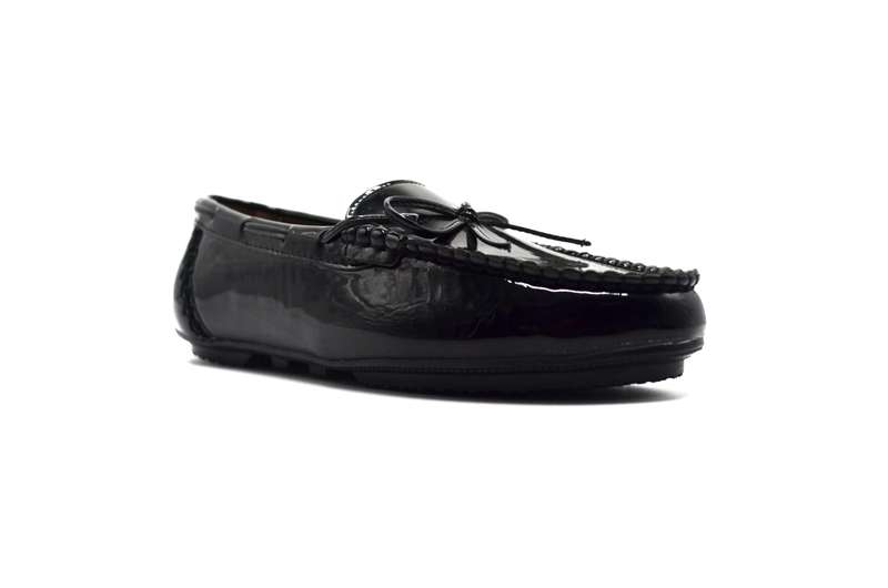 TTP Women's High Gloss Moccasin with Bow Decor on Vamp 101052-LL