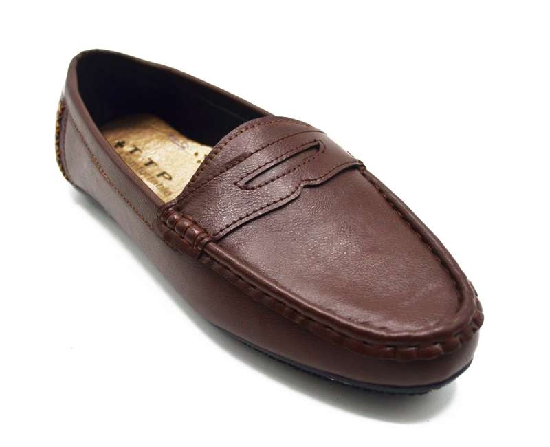 TTP Men's Moccasin with Cut out Detailed Decor on Vamp