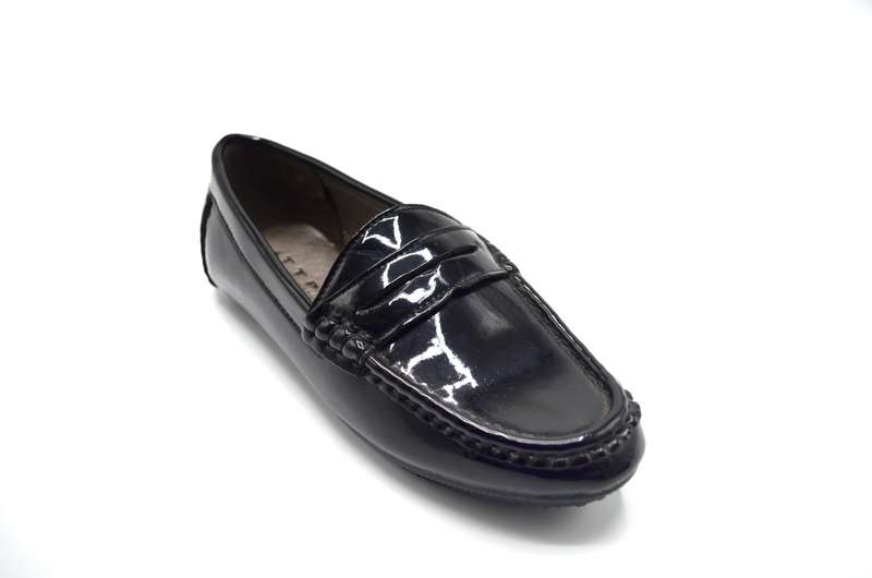 TTP Women's High Gloss Moccasin with Detailed Vamp