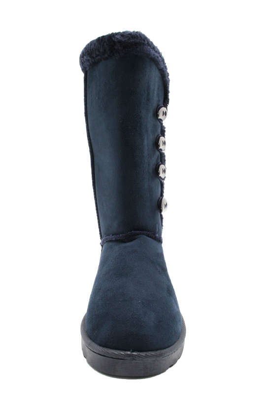 TTP Women's Suede Four Button Mid-Calf Polar Boots