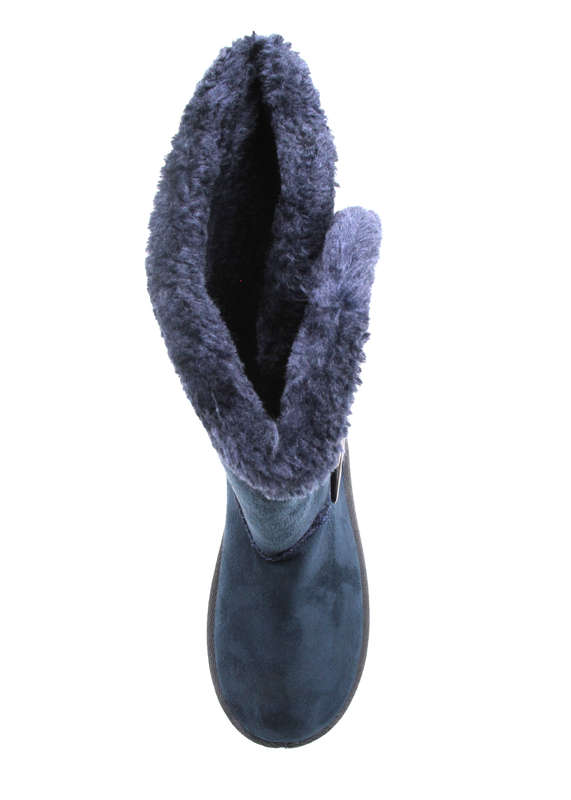 TTP Women's Suede Four Button Mid-Calf Polar Boots