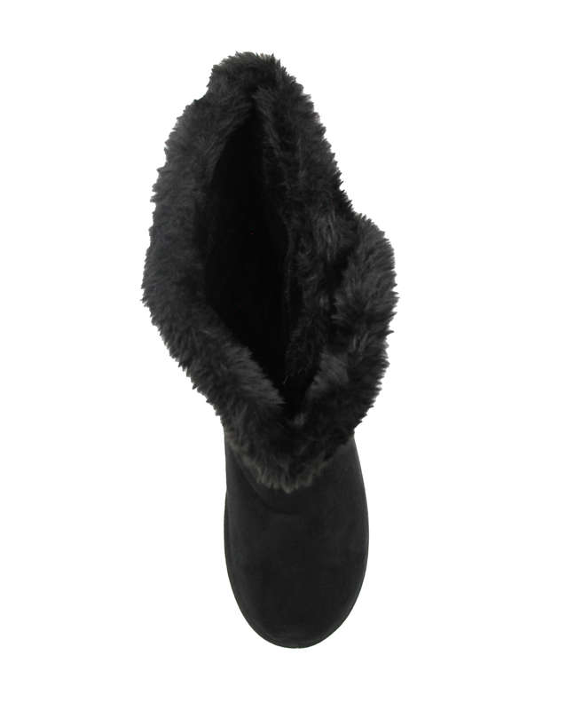 TTP Women's Suede Four Button Mid-Calf Polar Boots