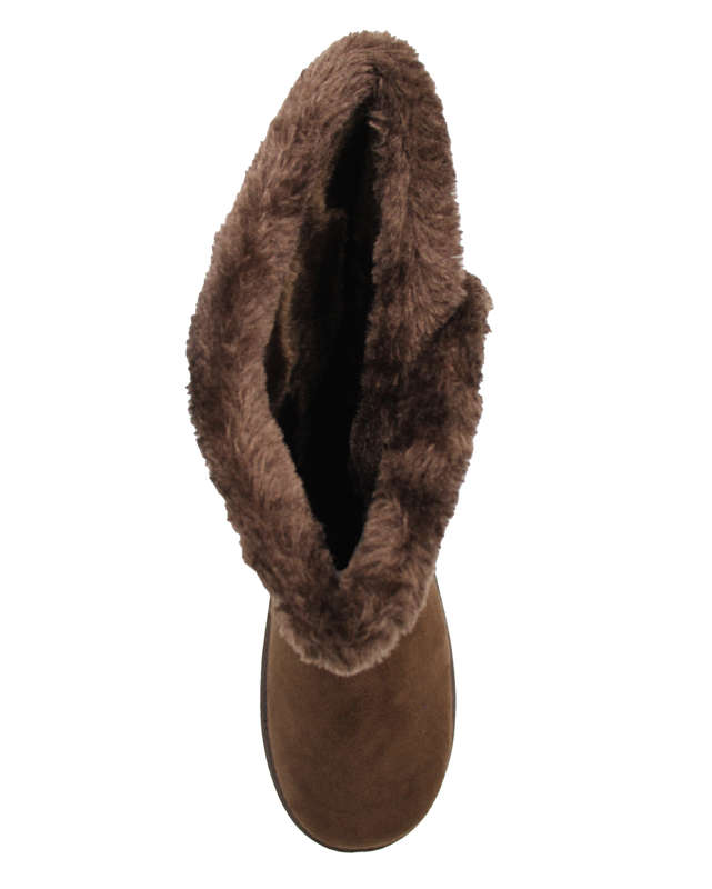 TTP Women's Suede Four Button Mid-Calf Polar Boots