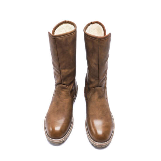 TTP Platform Fashion Mid-Calf Boots with Side Zipper XB8208