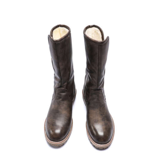 TTP Platform Fashion Mid-Calf Boots with Side Zipper XB8208