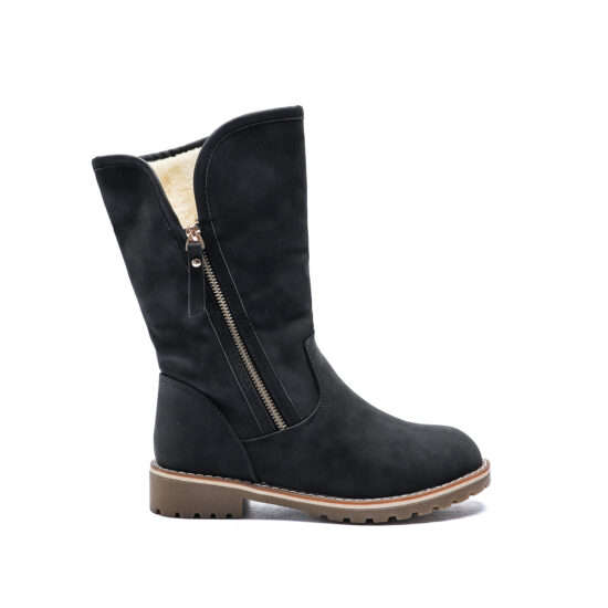 TTP Platform Fashion Mid-Calf Boots with Side Zipper XB8208
