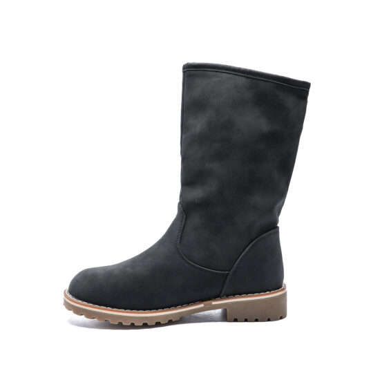TTP Platform Fashion Mid-Calf Boots with Side Zipper XB8208