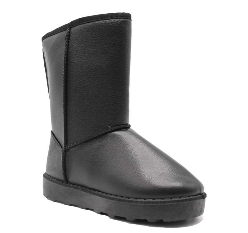 TTP Women's Simple PU Ankle Polar Boots