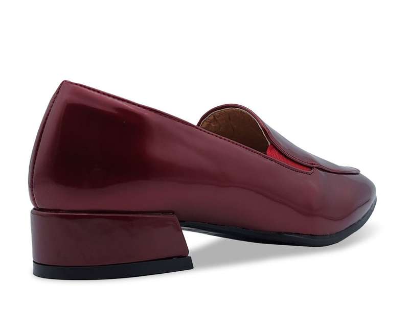 TTP Women's High Gloss Slip-on Low Heels 8601-5