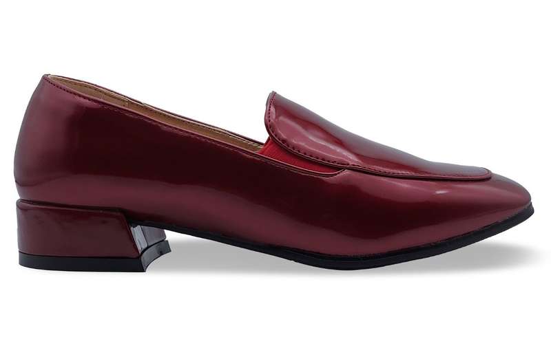 TTP Women's High Gloss Slip-on Low Heels 8601-5