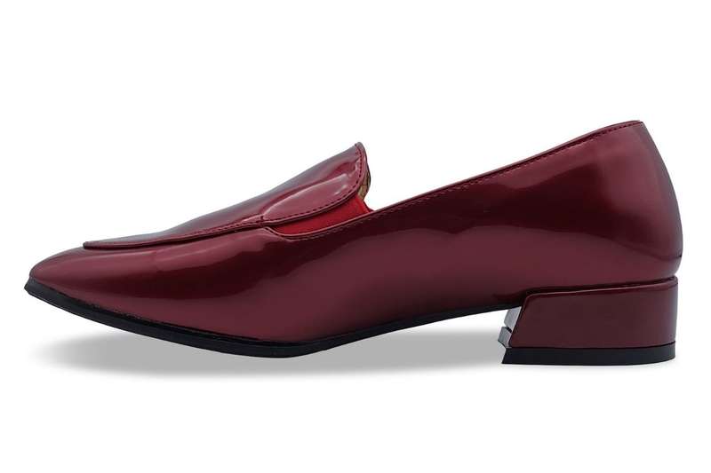 TTP Women's High Gloss Slip-on Low Heels 8601-5
