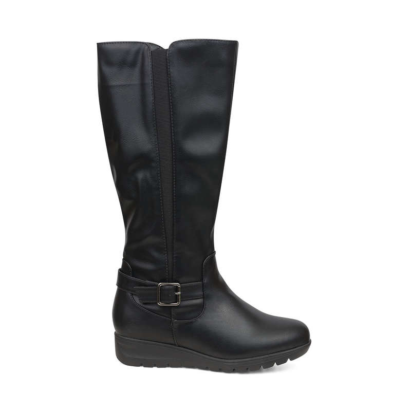 Alxir Ladies Knee-High Boots with Buckle Decor PSL2065A