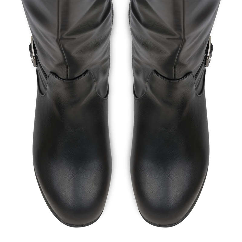Alxir Ladies Knee-High Boots with Buckle Decor PSL2065A