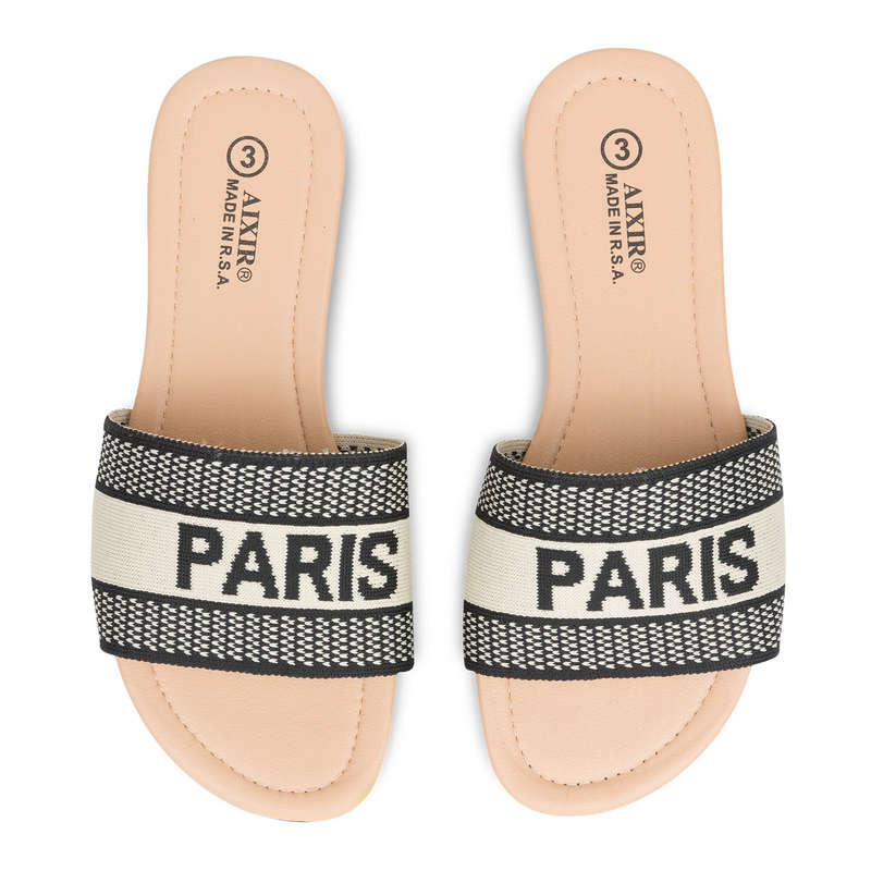 Alxir - Ladies Paris Style Textile Slippers PSL4103A