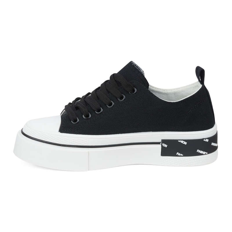 TTP Fashion Platform Low Top Lace-Up PU Sneakers XBY307