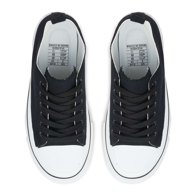 TTP Fashion Platform Low Top Lace-Up PU Sneakers XBY307