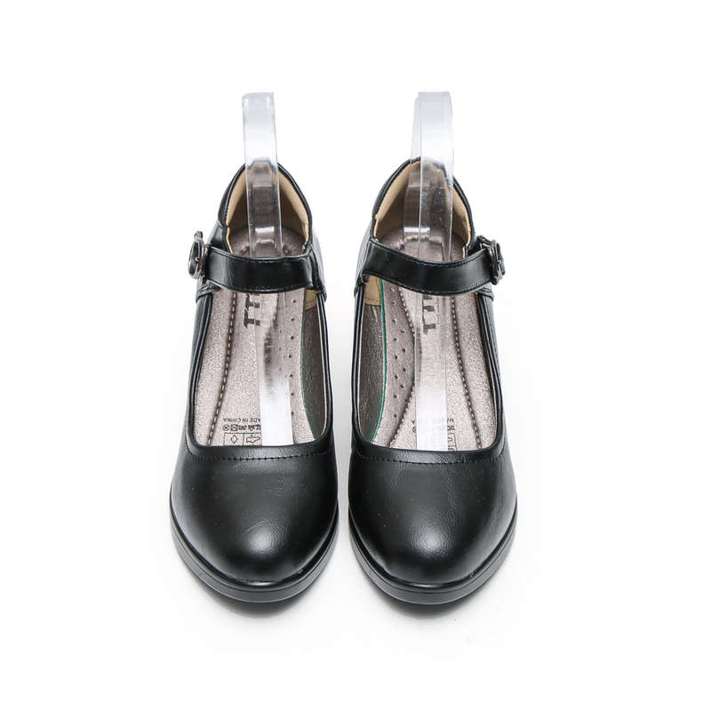 TTP Classic Block Heel Courts with Ankle Strap XBK3052