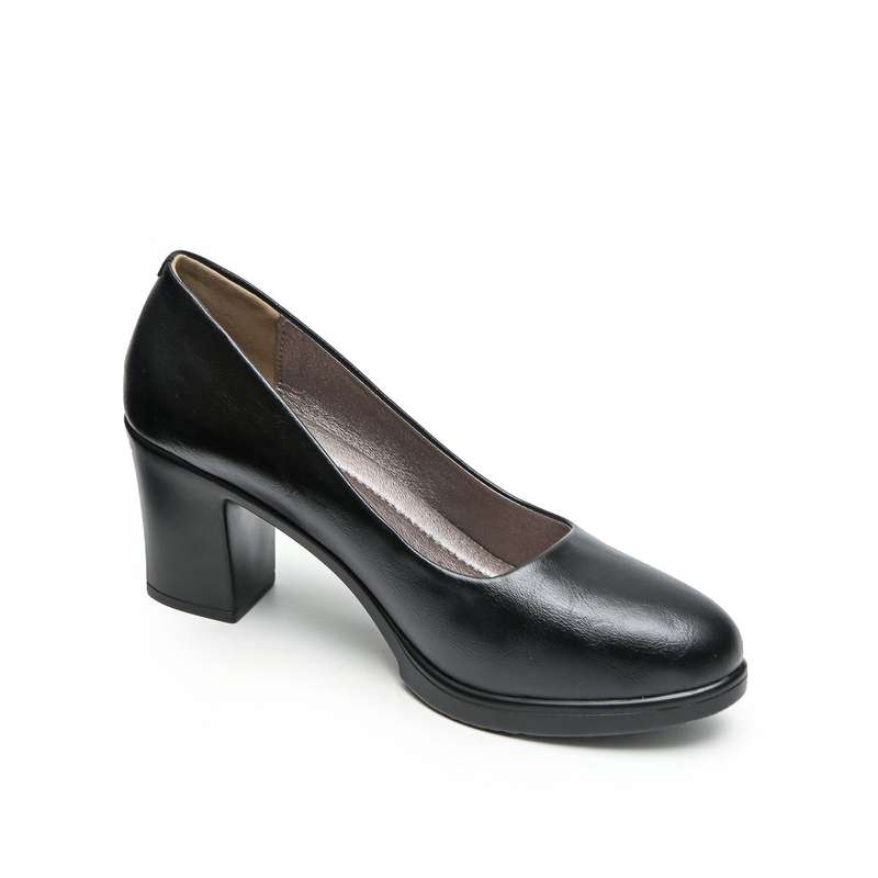 TTP Comfortable Classic Block Heel Courts XBK3501