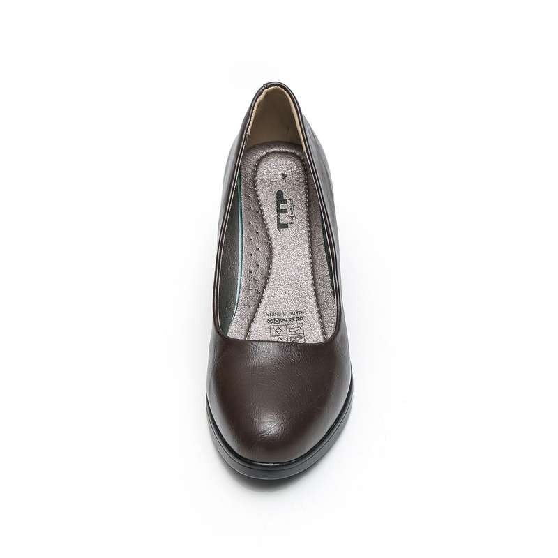 TTP Comfortable Classic Block Heel Courts XBK3501